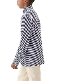 Boys 8-20 Stripe Performance 1/4 Zip Pullover