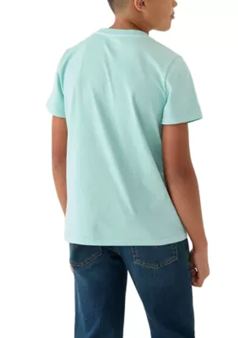 Boys 8-20 Solid Henley Shirt