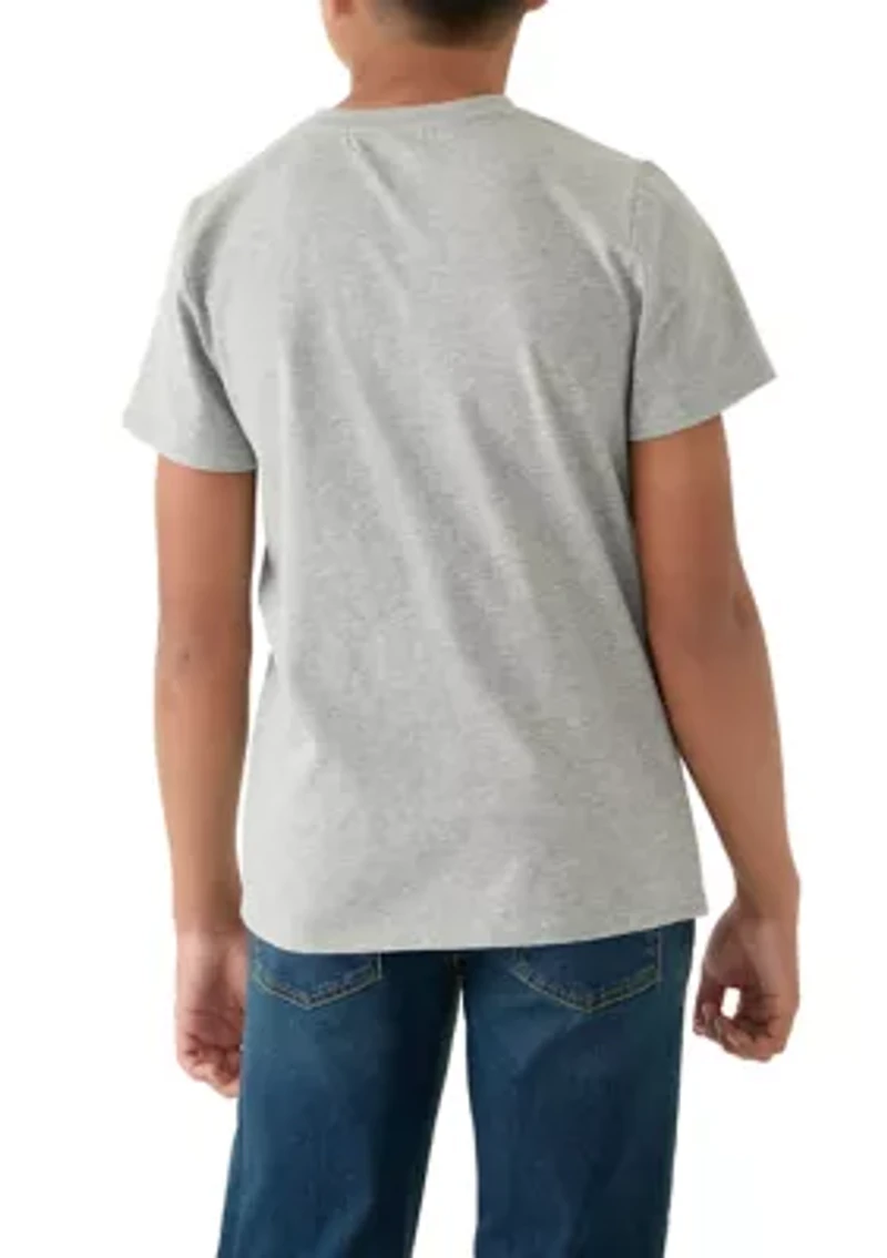 Boys 8-20 Solid Henley Shirt