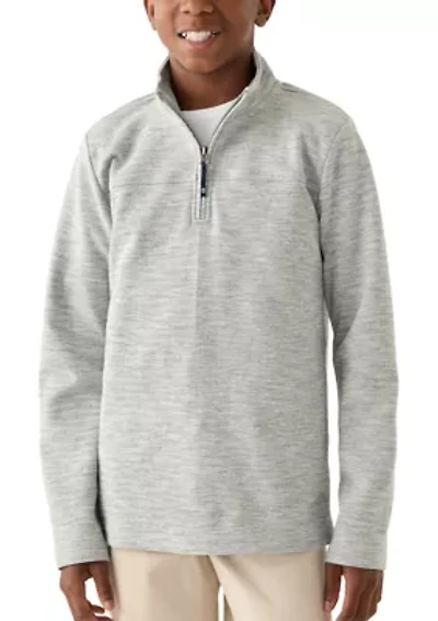 Boys 8-20 Herringbone 1/4 Zip Pullover
