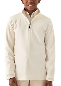Boys 8-20 Herringbone 1/4 Zip Pullover