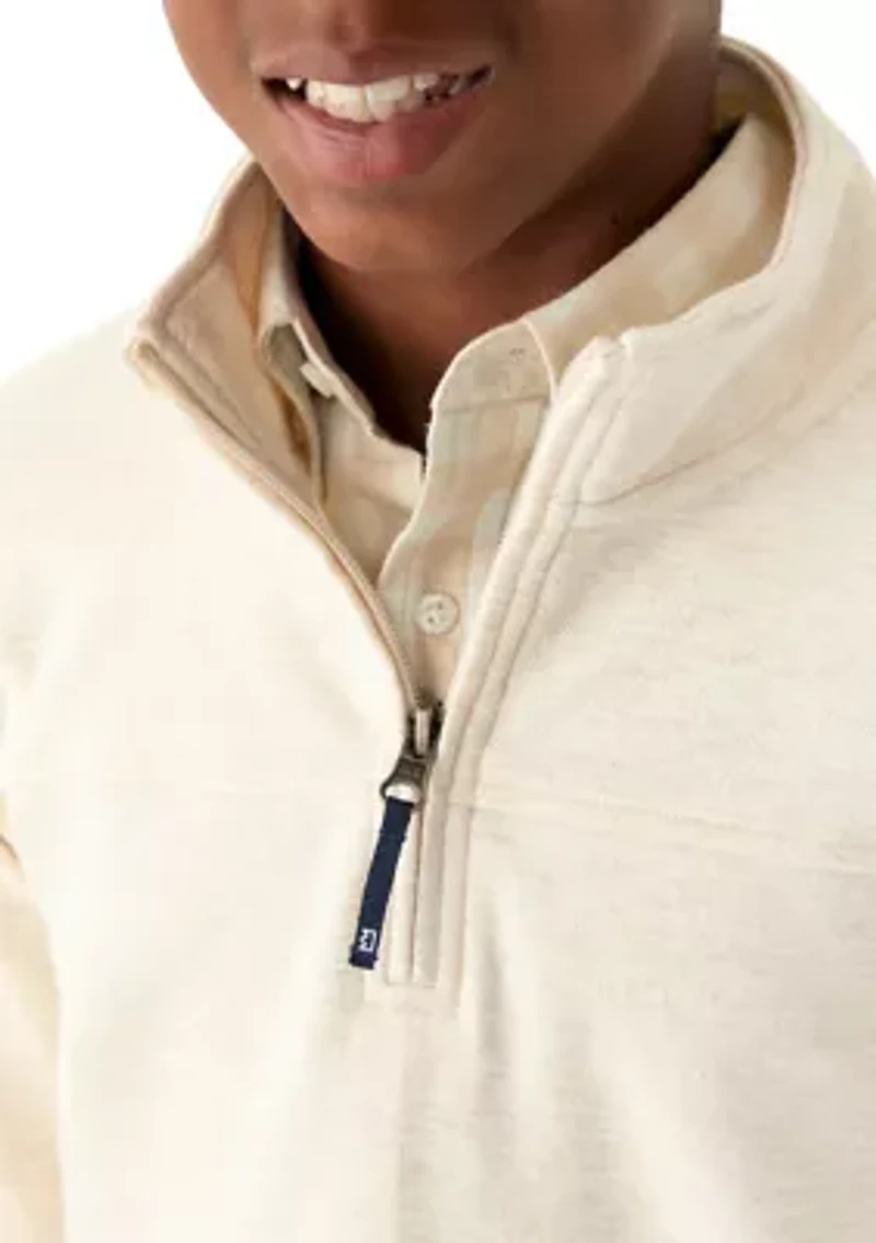 Boys 8-20 Herringbone 1/4 Zip Pullover