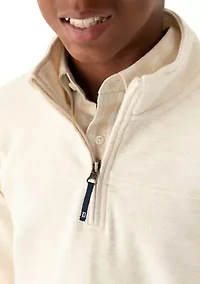 Boys 8-20 Herringbone 1/4 Zip Pullover