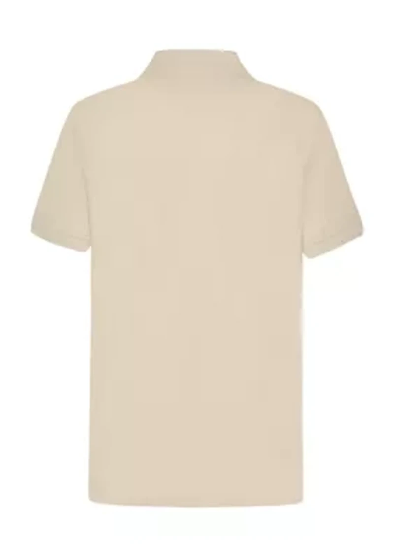 Boys 8-20 Short Sleeve Stretch Polo Shirt