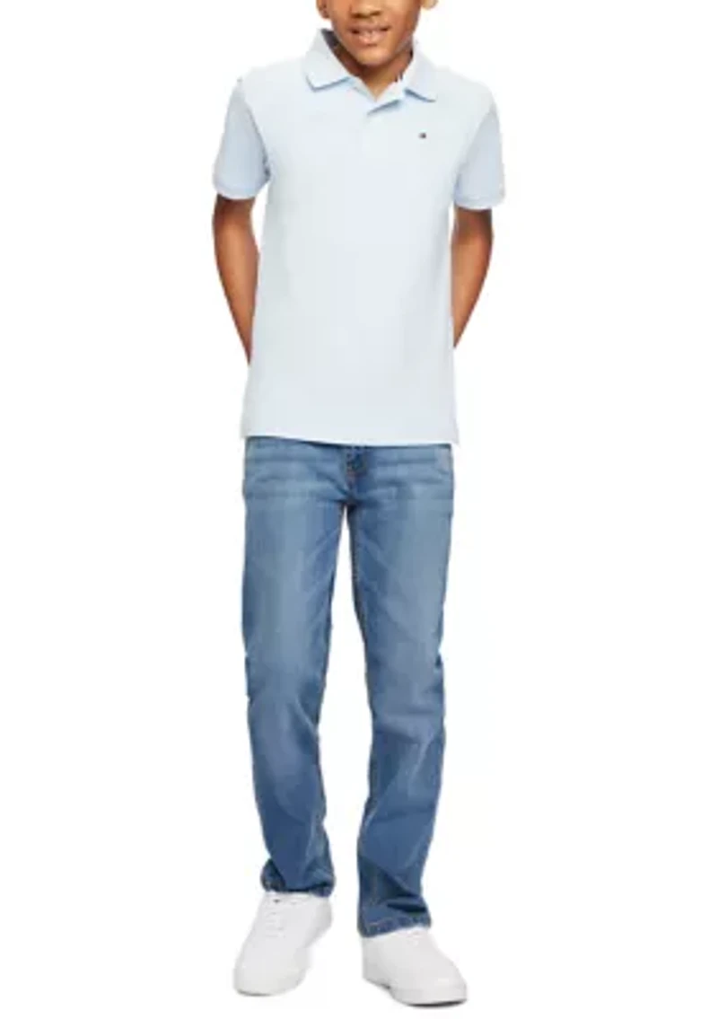 Boys 8-20 Short Sleeve Ivy Polo Shirt