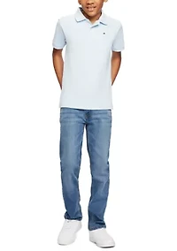 Boys 8-20 Short Sleeve Ivy Polo Shirt