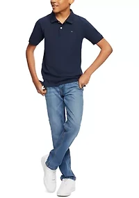 Boys 8-20 Stretch Ivy Polo T Shirt