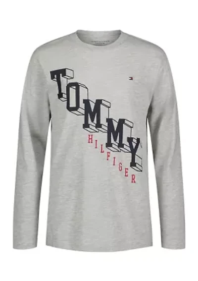 Boys 8-20 Long Sleeve Stepper Graphic T-Shirt