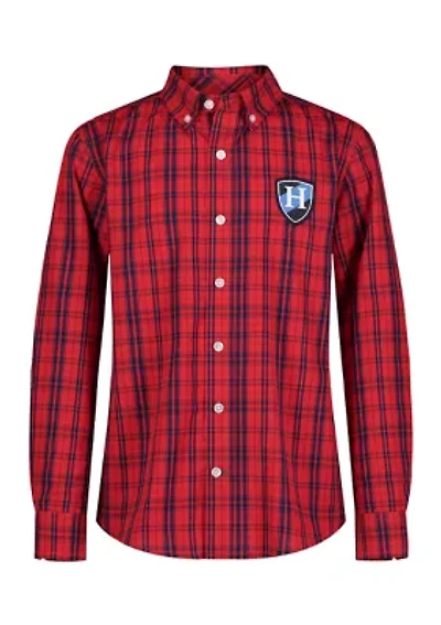 Boys 8-20 Plaid Button Down Shirt