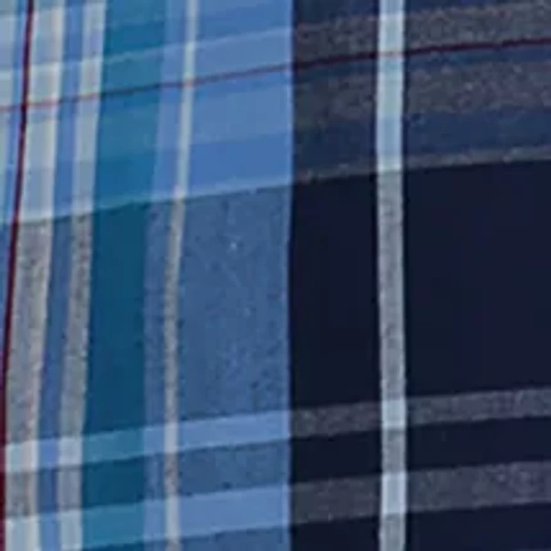 Boys 8-20 Blues Plaid Shirt
