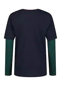 Boys 4-7 Logo Motif Graphic T-Shirt