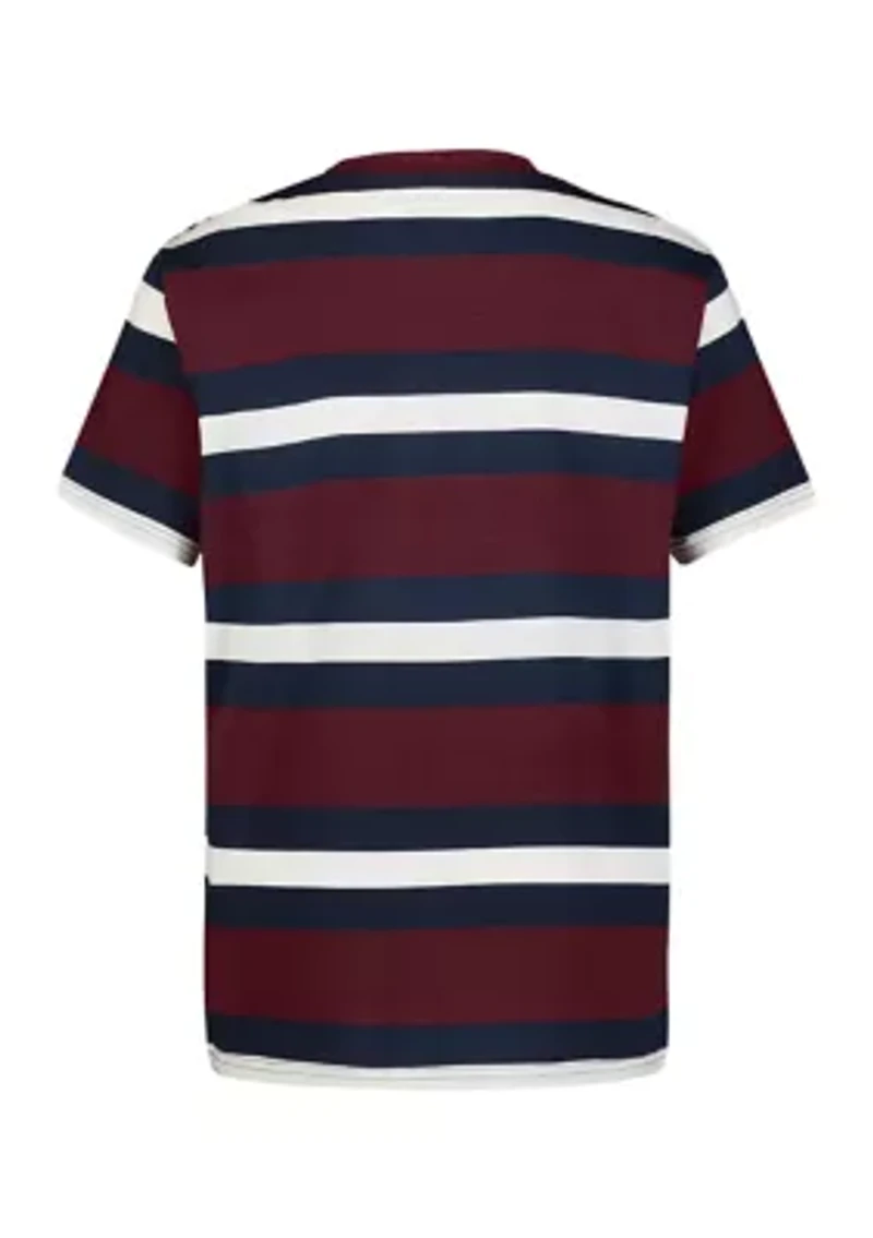 Boys 8-20 Rugby Stripe Short Sleeve T-Shirt