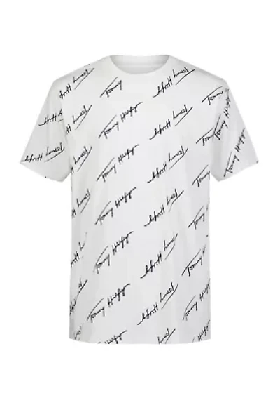 Boys 8-20 Angle Script Printed T-Shirt
