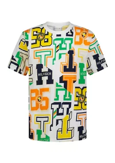Boys 4-7 Varsity Letters Printed T-Shirt