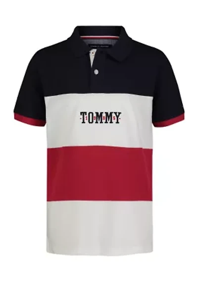 Boys 4-7 Walley Placed Logo Color Blocked Polo Shirt