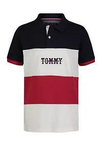 Boys 4-7 Walley Placed Logo Color Blocked Polo Shirt