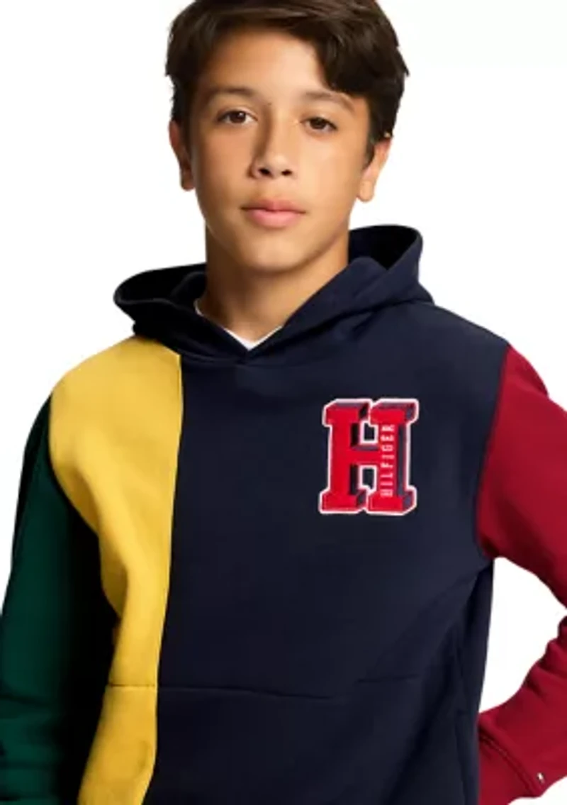 Boys 8-20 Color Blocked Logo Hoodie