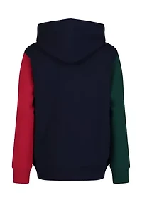Boys 8-20 Color Blocked Logo Hoodie