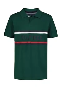 Boys 8-20 Global Chest Logo Polo Shirt