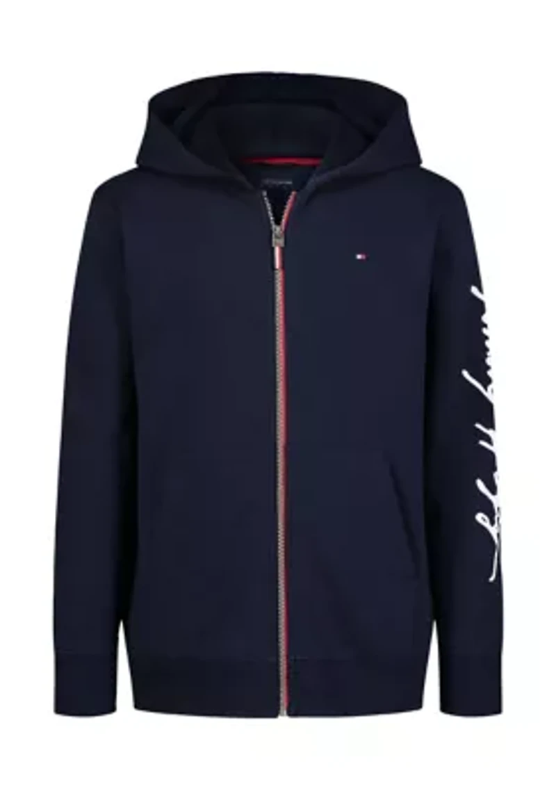 Boys 4-7 Signature Logo Zip Front Hoodie