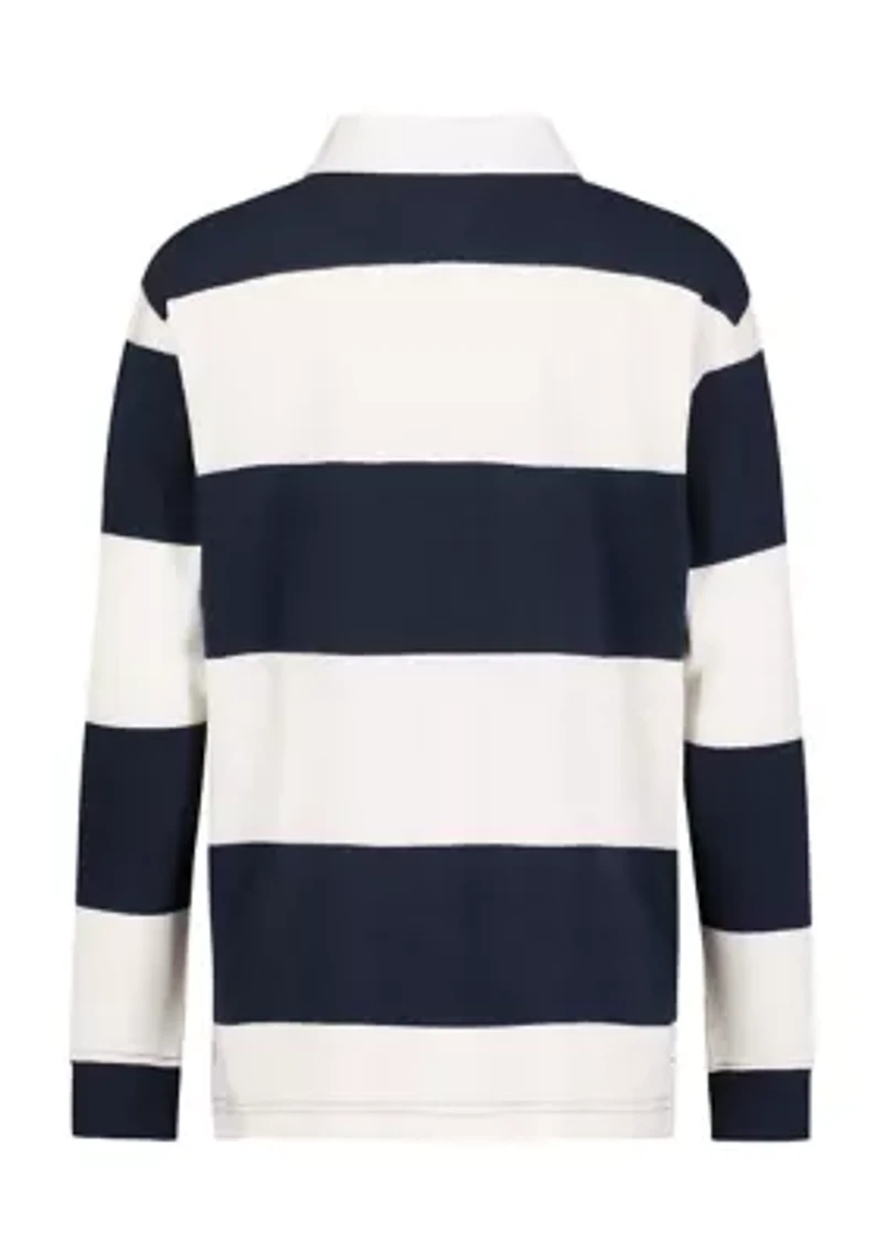 Boys 8-20 Bold Stripe Rugby Polo Shirt
