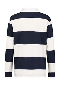 Boys 8-20 Bold Stripe Rugby Polo Shirt