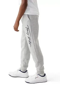 Boys 8-20 Signature Script Joggers