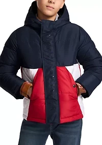Boys 8-20 Tommy Hilfiger Color Block Puffer