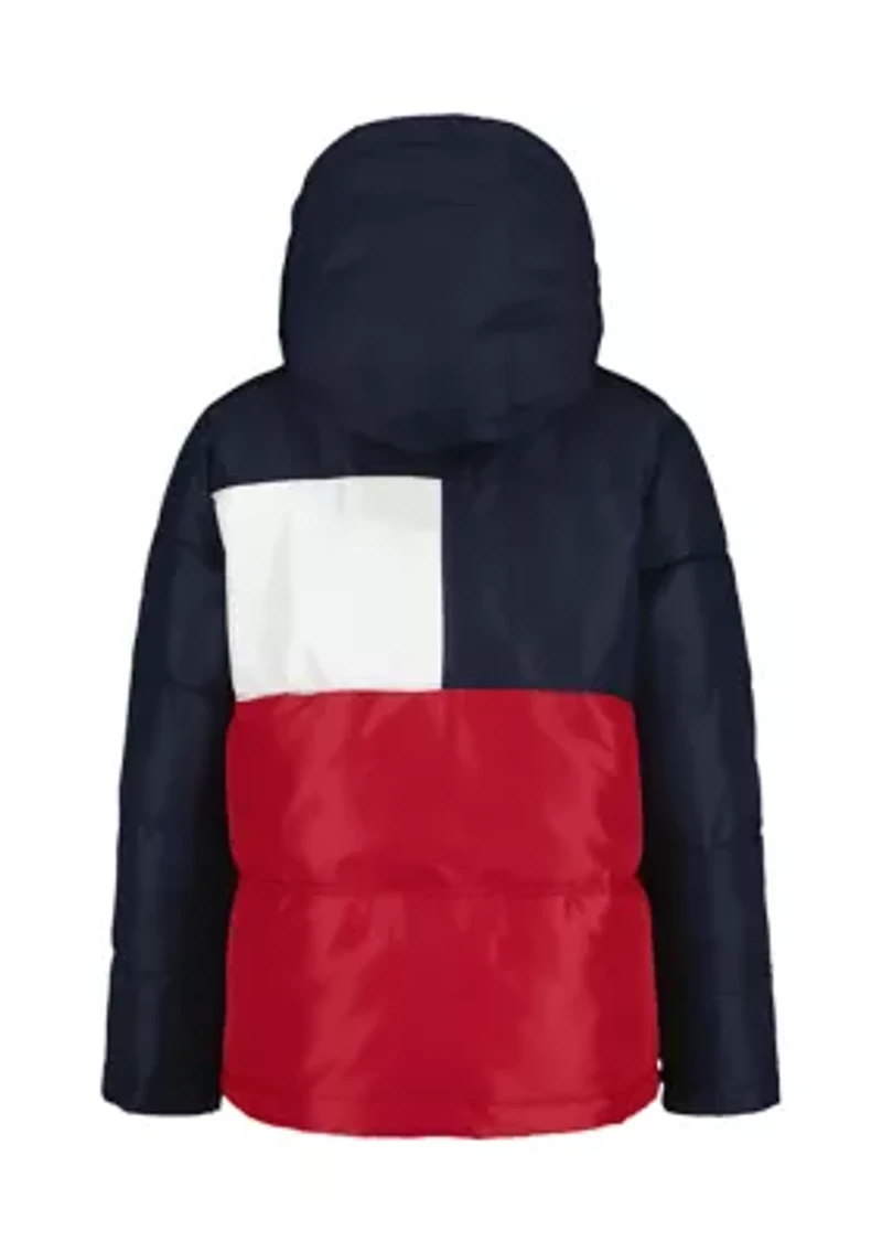 Boys 4-7 Color Block Puffer