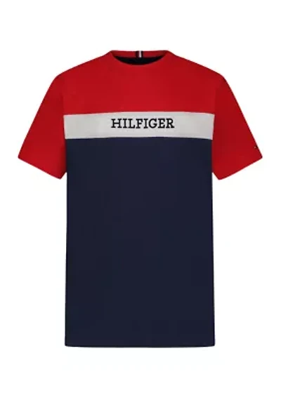 Boys 8-20 Horizontal Placed Stripe T-Shirt