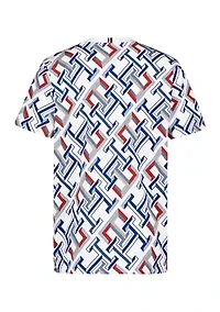 Boys 8-20 Short Sleeve Cotton Logo Printed T-Shirt