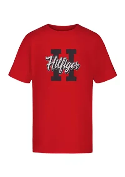 Boys 8-20 Short Sleeve Cotton Logo Graphic T-Shirt