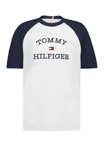 Boys 8-20 Raglan Terry Short Sleeve Knit Top