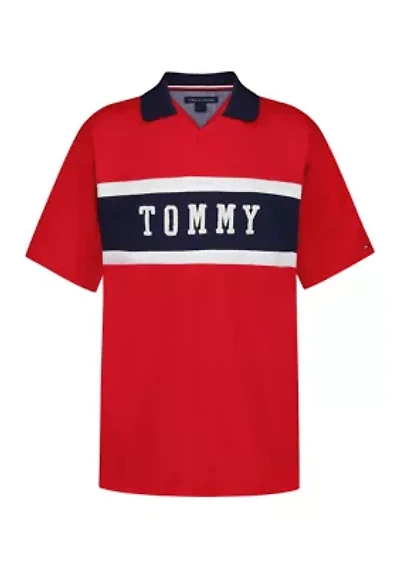 Boys 8-20 Short Sleeve Logo Polo Shirt