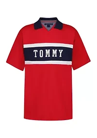 Boys 8-20 Short Sleeve Logo Polo Shirt