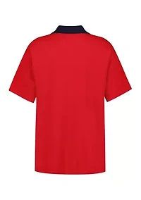 Boys 8-20 Short Sleeve Logo Polo Shirt