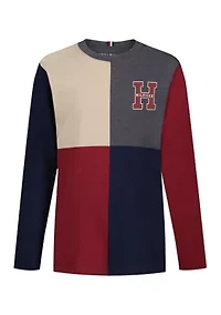 Boys 8-20 Long Sleeve Quad Block T-Shirt