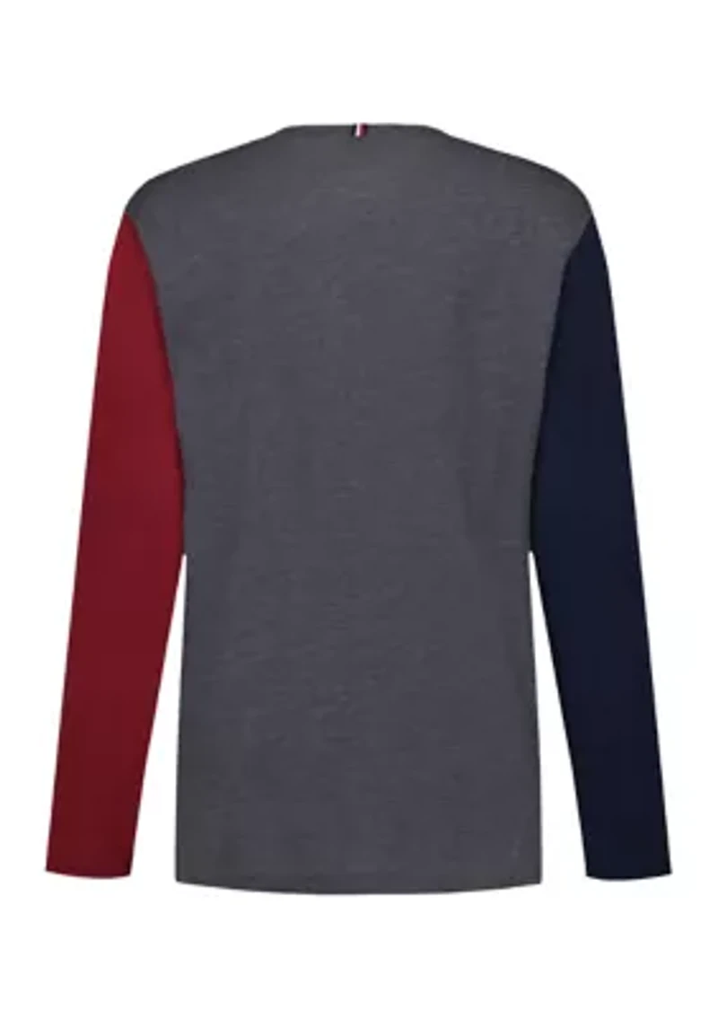 Boys 8-20 Long Sleeve Quad Block T-Shirt