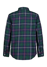 Boys 8-20 Plaid Button Down Shirt