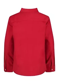 Boys 8-20 Solid Corduroy Shirt