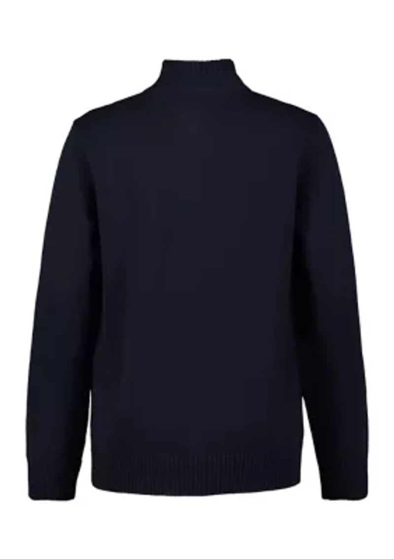 Boys 8-20 Exploded Flag 1/4 Zip Sweater