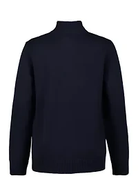 Boys 8-20 Exploded Flag 1/4 Zip Sweater