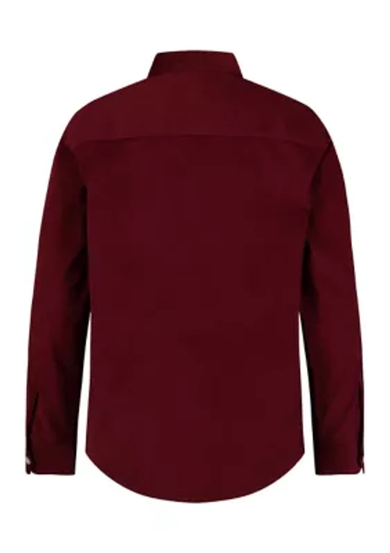 Boys 8-20 Solid Corduroy Shirt