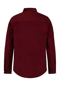 Boys 8-20 Solid Corduroy Shirt