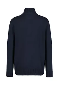 Boys 4-7 Solid 1/4 Zip Sweater Knit Pullover