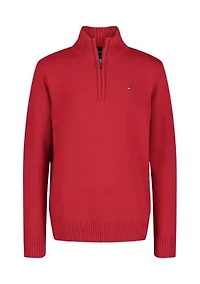 Boys 4-7 Solid 1/4 Zip Sweater