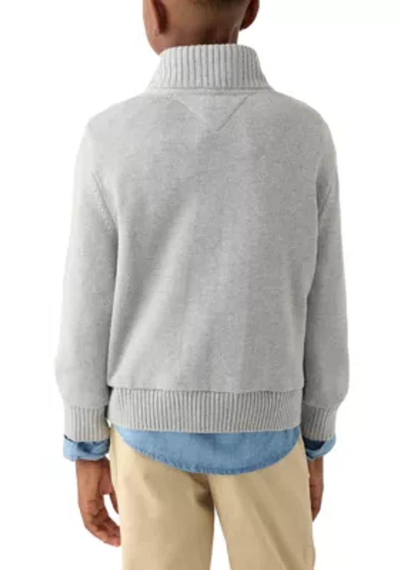 Boys 8-20 1/4 Zip Sweater
