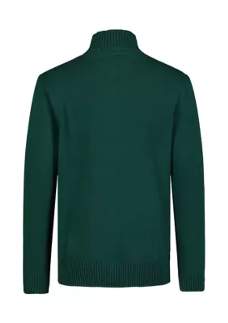 Boys 8-20 Quarter Zip Sweater