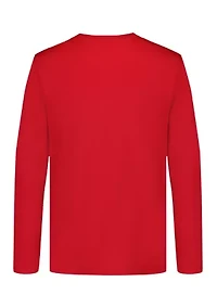 Boys 8-20 Long Script Sleeve T-Shirt