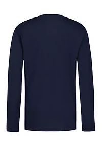 Boys 8-20 Long Sleeve Plaid Tommy Tee